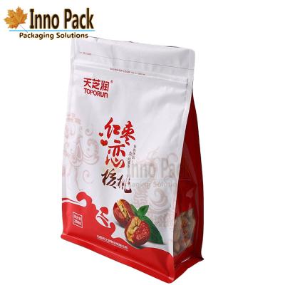 Cina Zipper Bottom Plastic Box Food Packaging Bags Pockets For Date in vendita