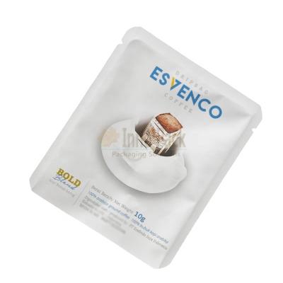 Κίνα Teardrop High Notches Barrier 3 Side Seal Packaging Bag For Coffee Filter προς πώληση