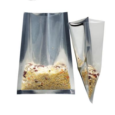 China Custom Food Grade One Side Clear Foil Food Vacuum Bag Moisture Proof One Side for sale