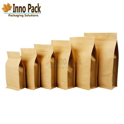 China Bottom Barrier Lamainted Material Resealable Ziplock Block Bag for sale