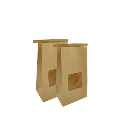 Китай Disposable Ready To Ship Recyclable Kraft Paper Bag With Tin Tie продается