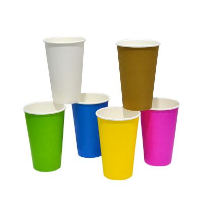 China Disposable printed color 16oz 500ml Juice Paper Cup for sale for sale