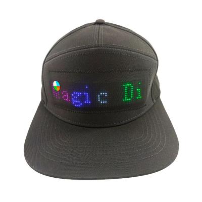 China Lowest Price Sporty Blue Tooth Large LED Screen Christmas Hats With LED APP CAP for sale