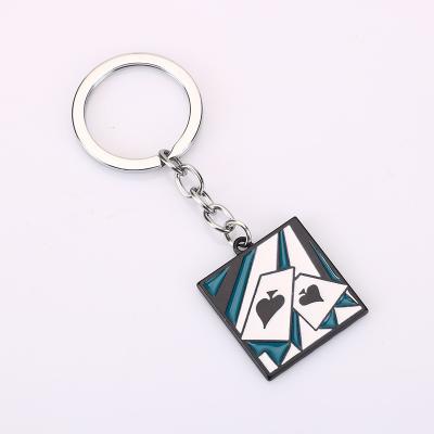 China Wholesale Custom Unique Enamel Zinc Alloy Souvenir 3D Logo Keychain Keyholder Ring Key Chains Birthday Gift or Hard Soft Metal Festival Gift for sale