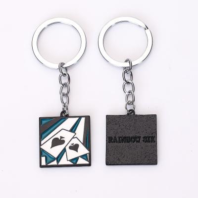 China Birthday Gift or Unique Top Custom Hard Soft Metal Enamel Logo Zinc Alloy Souvenir 3D Key Chain Festival Gift Sale for sale