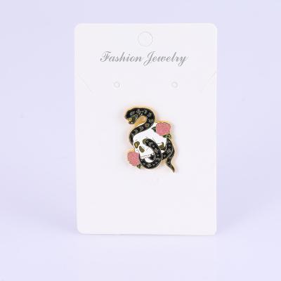 China Animal Lapel Pin Medal Badge Lapel Pin China Clothing Pin Custom Logo Snake Shape for sale