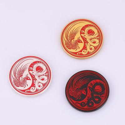 China Custom Special China Porcelain Style Collection 3D Coins Metal Souvenir Animal Coins for sale