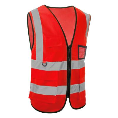 China Safety Vest Reflective Safety Reflective Vest With Pockets for sale