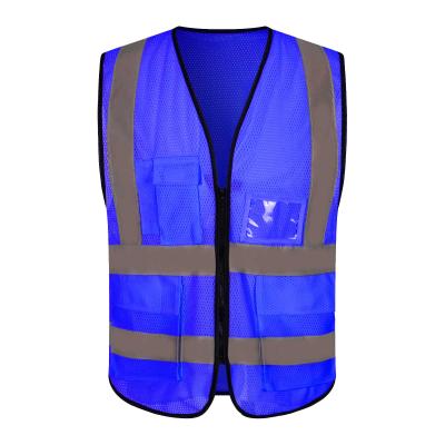 China Chinese Custom Reflective Men's Clothing Manufacturers Safety Vest Mesh Vest Reflective Workwear Reflective Work Wear for sale