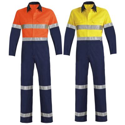 China Work Clothes Custom Miner Workwear 100% Cotton Long Sleeve Workwear Uniform Siamese Industrial Overall Workwear Anti-Shrink/Wear-Resistant Construction for sale