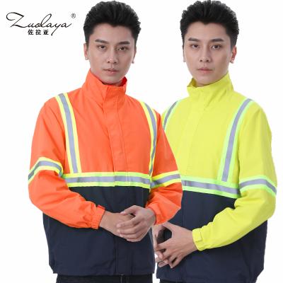 China Factory New Style Reflective Jacket Men's Clothing Safety Reflective With Pocket Can Be Windproof And Keep Warm for sale