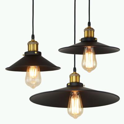 China Industrial Loft Kitchen Aisle Bar Restaurant Cafe Pendant Lights LED Retro Industrial Hanging Light Iron Pendant Lamp for sale