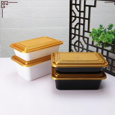 China China Factory Deli Microwavable pp 500ml 600ml 750ml 1000ml Bento Food Container Disposable Grocery Packing Plastic Box for sale