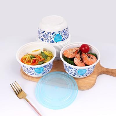 China Wholesale 500ML Factory Wholesale 500ML Chinese Style Restaurant Hotel Disposable Plastic Home Food Kichen Box Container Care Bowl for sale