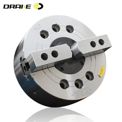 China A Shape Steel Flange 2 Jaw Through-Hole Hydraulic Chuck , 5 6 8 10 12 15 Inch Cavity Hydraulic Chuck for sale