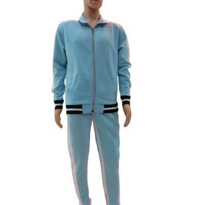 China Plus Size Highest Quality Solid Color Thickened Sports Sweatsuit Sets Zipper Jogger for sale