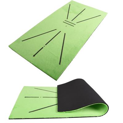 China Golf swing mat Wholesale Portable Golf Swing Mat Indoor Golf Training Mat For Swing Detection Artificial Golf Mats for sale