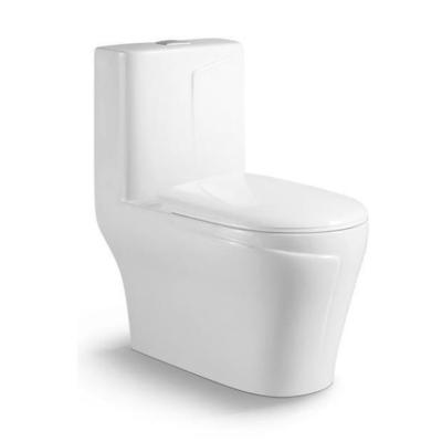 China Professional Modern Style Double Square Ceramic Double-Flow Production Bathroom One-Piece Flush Toilet for sale