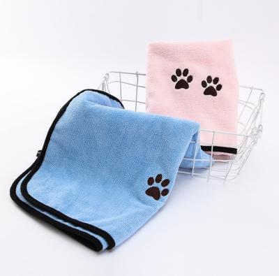 China Viable Pet Hooded Towel, High Quality Pet Bathrobe Towel Fabric Microfiber Pet Cleaning and Grooming Products for Cats and Dogs Opp Bag FIBER for sale