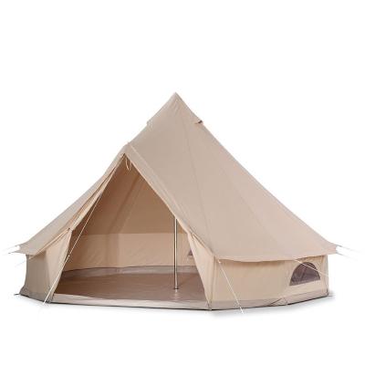 China Outdoor Camping Type Tube Tent Stake Cotton Family Canvas 5M Waterproof 5M Bell Tent For for sale