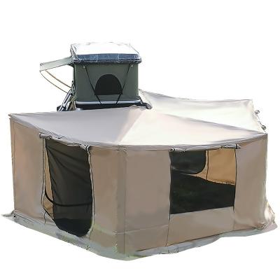 China Extended Type 270 Degree Car Tent Side Wall Cover 4wd Tent Annex Side Free Standing Room for sale