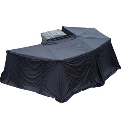 China Extra Wide Extended Type 270 Degree Side Wall Cover 4wd Car Side Cover Free Standing Fox Wing Awning Annex Room for sale