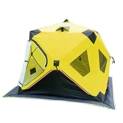 China Winter Camping Fishing Quilted Outdoor Thick Cotton Keep Camping Winter Warm Sauna Insulated Fishing Tent for sale