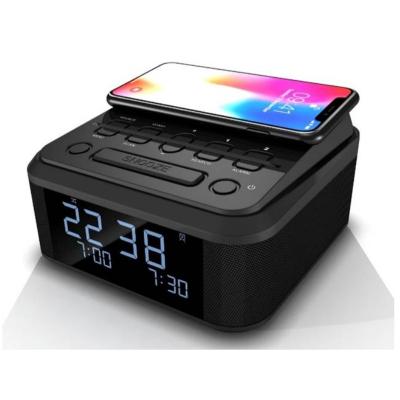 China Standard Battery Radio Charging, Dual Alarm Clock FM DAB Radio With Jumbo LCD Display, BT for sale