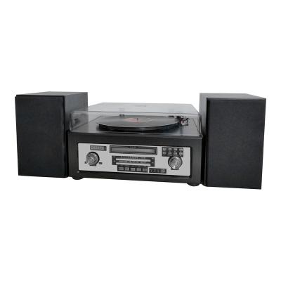 China wooden cd/usb turntable player am/fm radio with built-in stereo speaker RP-055G for sale