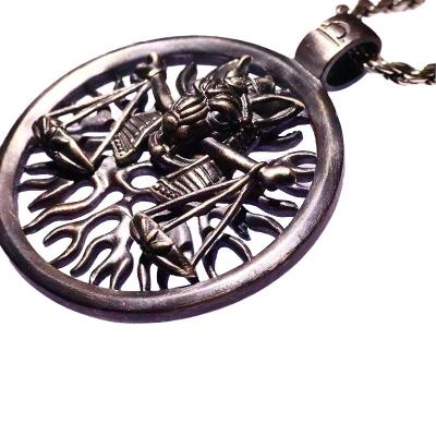 China Silver Libra Zodiac Signs Men's Special Craft Pendant 925 Silver Plated Real Gold High Jewelry for sale