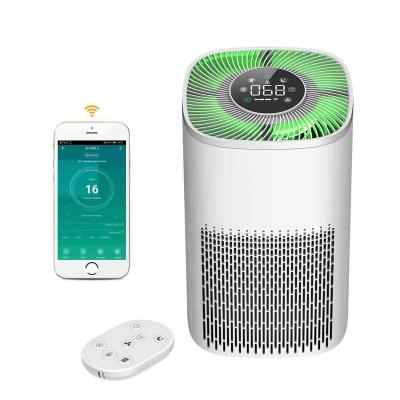 China Humidify OEM 4-Stage purification H12 hepa filter wifi voice control portable smart air purifier for sale