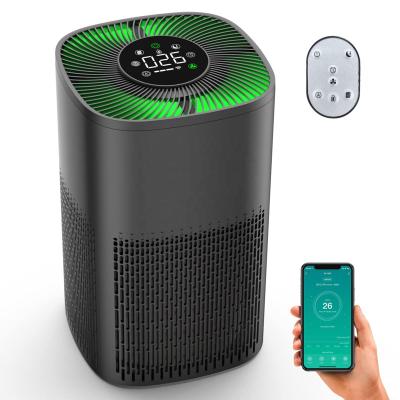 China Humidify Air Purifiers for Home H13 HEPA Air Filter for Smoke Pollen Dander Portable Hair Odor Air Purifier with Sleep Mode Speed for sale