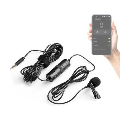 China Lavalier Microphone Debra Audio 3.5mm Lavalier Lapel Audio Video Recording Microphone 6m Clip On MIC For iPhone Android DSLR Camera for sale