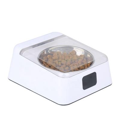 China High ABS USB Auto Charging 18650 Battery White Tech Portable Pet Driver LCD Display Anti Ant Pet Bowl Luxury for sale