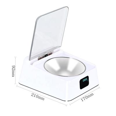 China 2020 New Digital Automatic Intelligent Electric Antibacterial Pet Switch Sensor LCD Feeding Luxury For Dog And Cat for sale