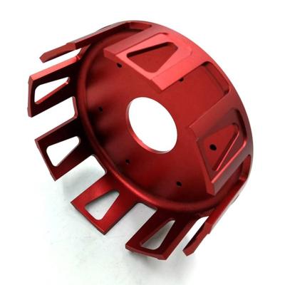 China 2022 CNC Aluminum Machining Service Milling 6061 Spare Parts Red Anodized Aluminum CNC Machine Electric Part for sale