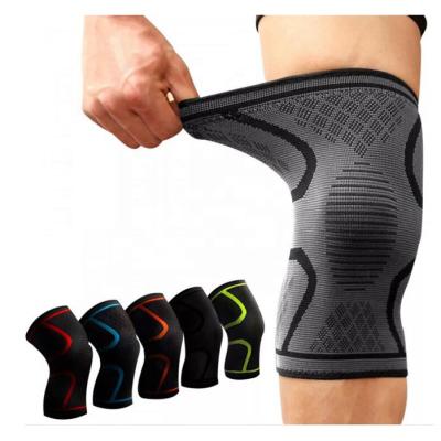 China Customized Compression Knitted Medium Neoprene Knee Support Breathable Sleeve For Sports Brace Men for sale