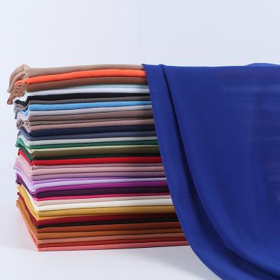 China 2022 New Custom Made Plain Chiffon Underscarf Chiffon Hijab With Inner Tank Top Women Chiffon Scarf Shawls Muslim Shawl Scarf for sale