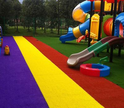 China Custom Colorful Artificial Grass L007 QINGZHOU L007 Carpet Grass Rainbow Artificial Outdoor Decoration Sports for sale