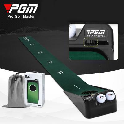 China Golf Putting Practice PGM TL030 Velvet Indoor Mini Golf Putting Mat Electric Return Putting Mats for sale