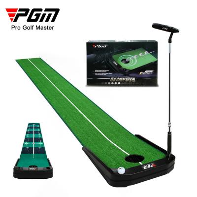 China Golf Practice Custom PGM TL026 3M Mini Golf Putting Mat Electric Return Putting Mat for sale