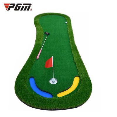 China Golf Practice PGM GL003 Golf Putting Green Trainer Putting Carpet Indoor Putting Green With Long Grass for sale