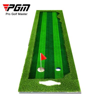 China Golf Practice PGM GL005 Indoor Putting Green Mat Artificial Golf Putting Green With Ball Road for sale