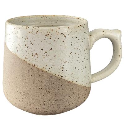 China Sustainable Coffee Mug 12oz Ceramic Coffee Mug Unique Hand Crafted Stoneware Porcelain Mug for sale