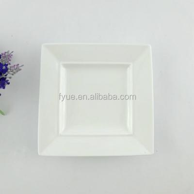 China 6 Inch Small Sustainable Square Shape Magnesia Personalized Porcelain Dishes for sale