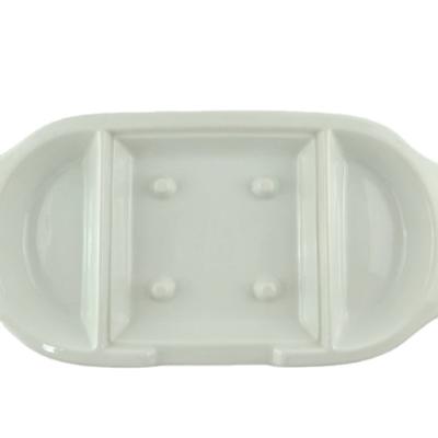 China Factory direct viable hot sale modern cheap snack 3 compartment dish for dinner for sale