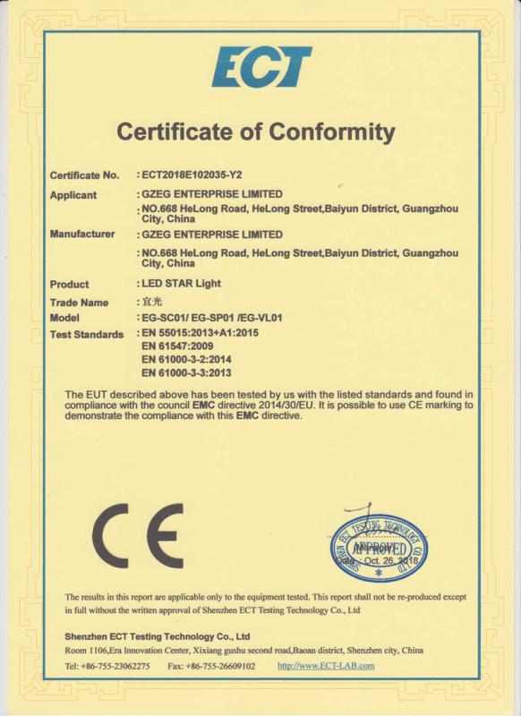 CE - Guangzhou Yiguang Electronic Technology Co., Ltd.