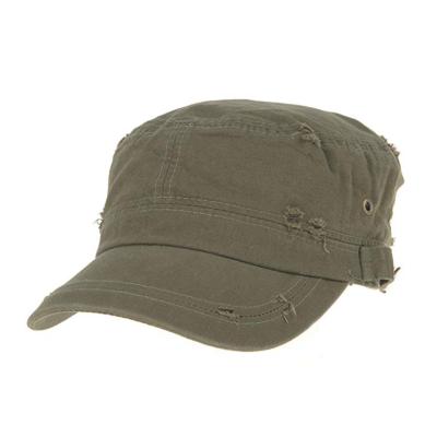 China Cotton Army Wholesale COMMON Washed Plain Baseball Cap for sale