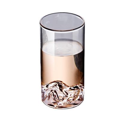 China Wholesale Price Factory Discount 300ml Single Wall Cow Coffee Tea Mug Viable Glass Mug for sale