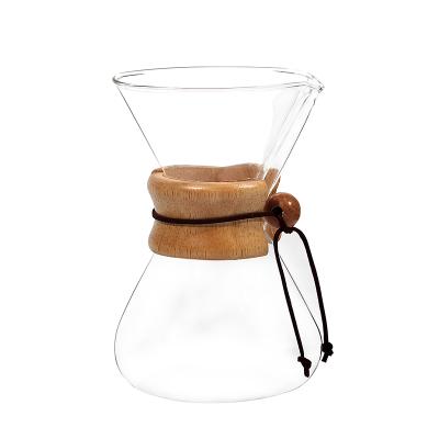 China Viable manual glass coffee maker pot, manual drip glass coffee maker for sale